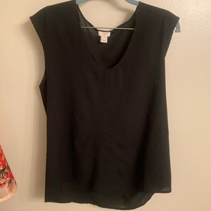 Black professional tank top